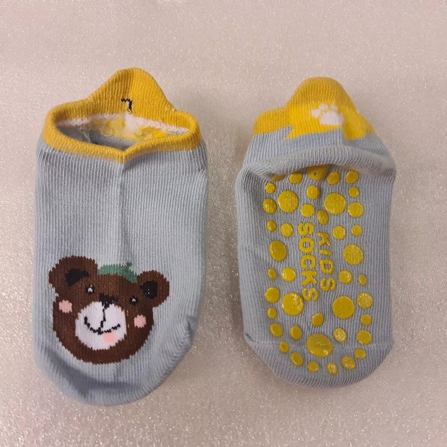 Kojinės-batukai neslystančiu padu Blue