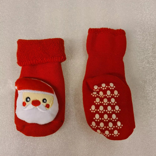 Kojinės neslystančiu padu Red Canta Claus