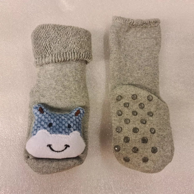 Kojinės neslystančiu padu Grey