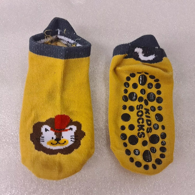 Kojinės-batukai neslystančiu padu Yellow