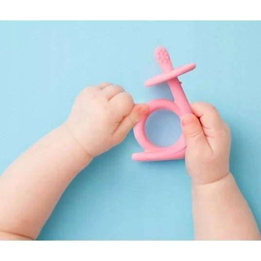 Kramtukas-masažuoklis  silikoninis  A0115 Pink