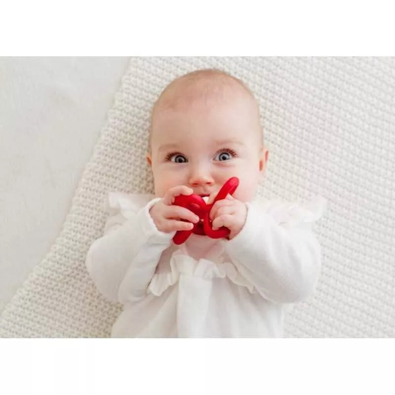 Kramtukas silikoninis GiliGums FLOWER Red