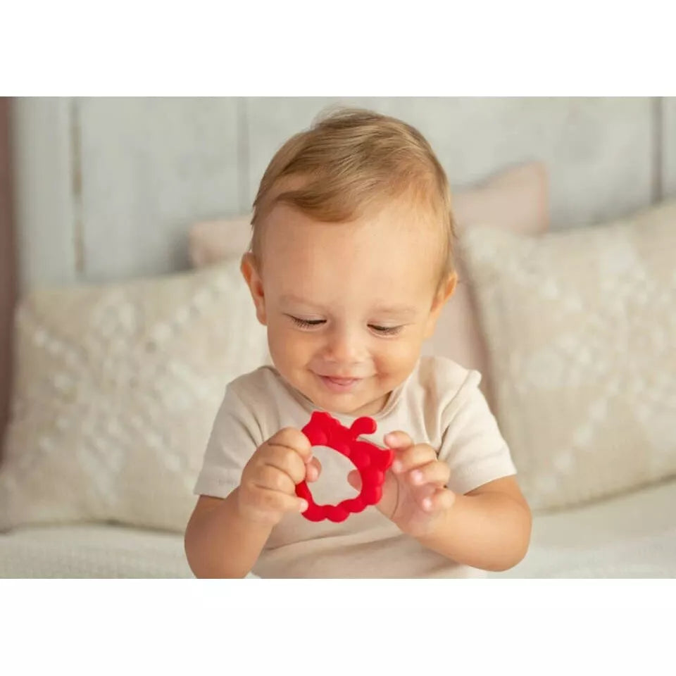 Kramtukas silikoninis GiliGums STRAWBERRY