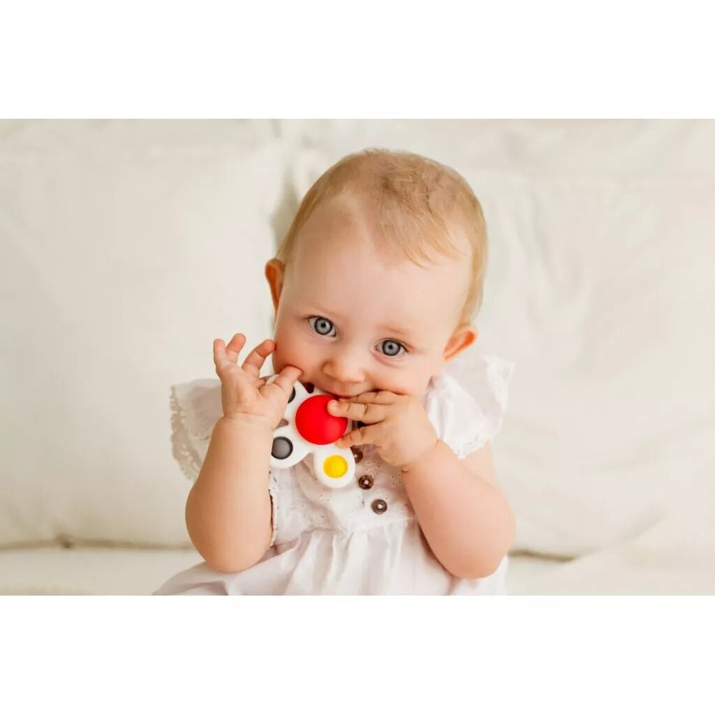 Kramtukas silikoninis su siurbtuku ROLLING FLOWER POP IT