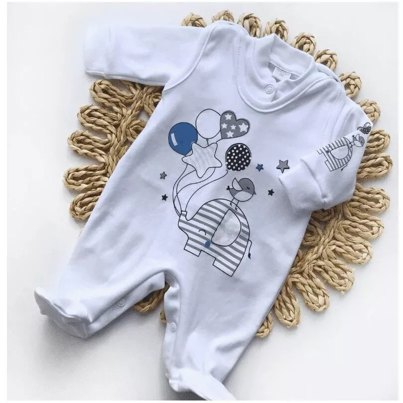 Kūdikio kraitelis - komplektukas Gamex  HELLO 5 dalių, 56 White/Bl