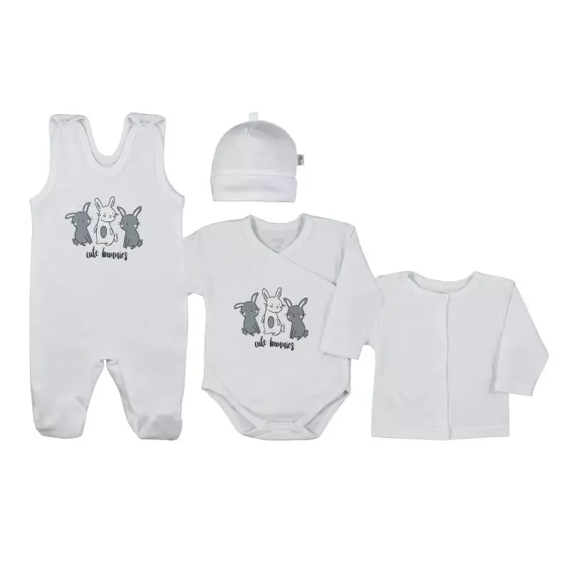 Kūdikio kraitelis - komplektukas Koala RABBIT 4 dalių, 62 White