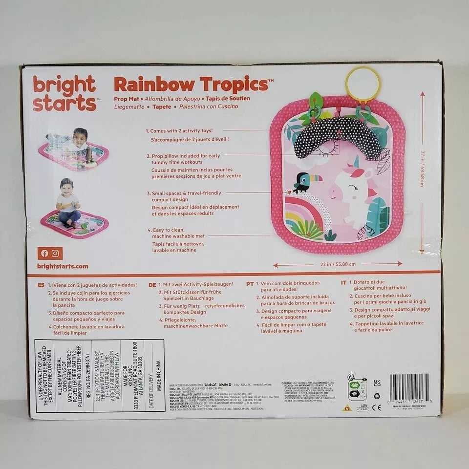 Lavinamasis kilimėlis Bright Starts RAINBOW TROPICS