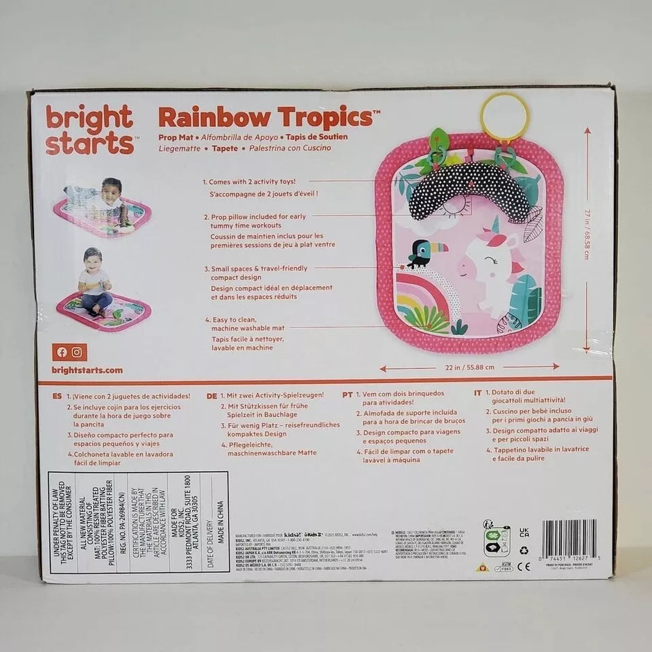 Lavinamasis kilimėlis Bright Starts RAINBOW TROPICS