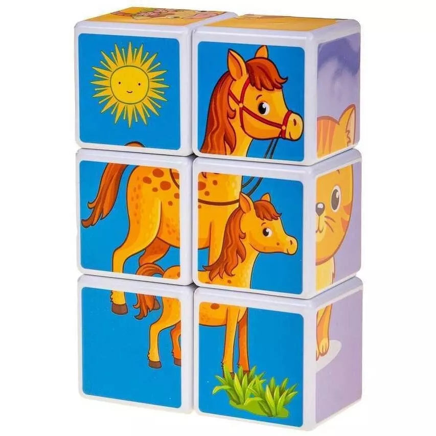 Magnetiniai blokelia-Kaladėlės Smily Play FARM