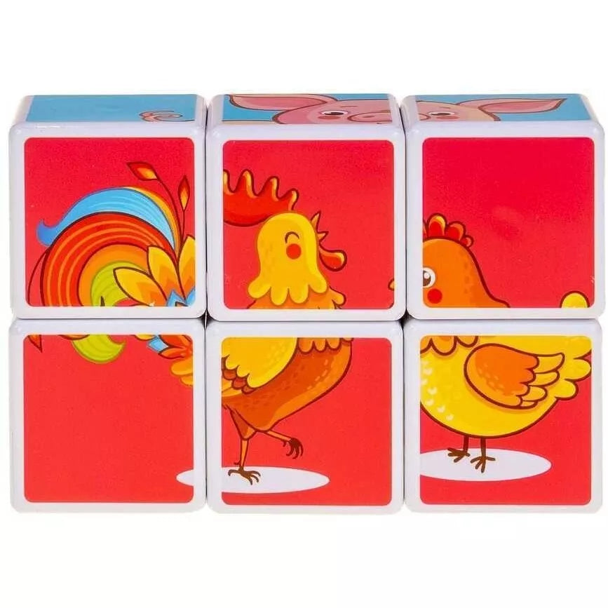 Magnetiniai blokelia-Kaladėlės Smily Play FARM