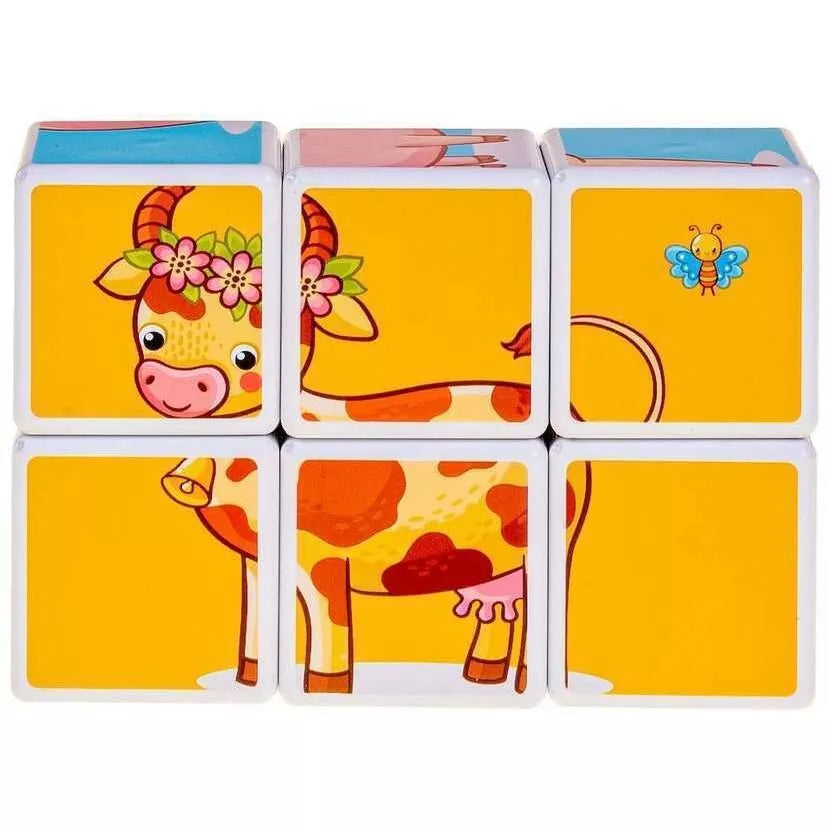 Magnetiniai blokelia-Kaladėlės Smily Play FARM
