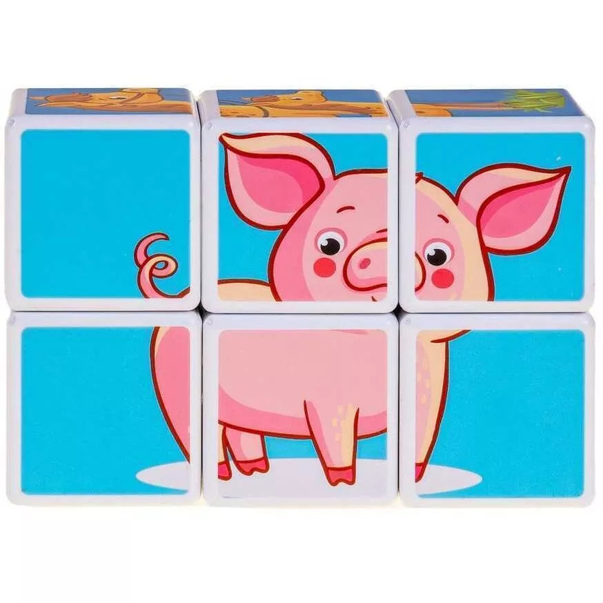 Magnetiniai blokelia-Kaladėlės Smily Play FARM