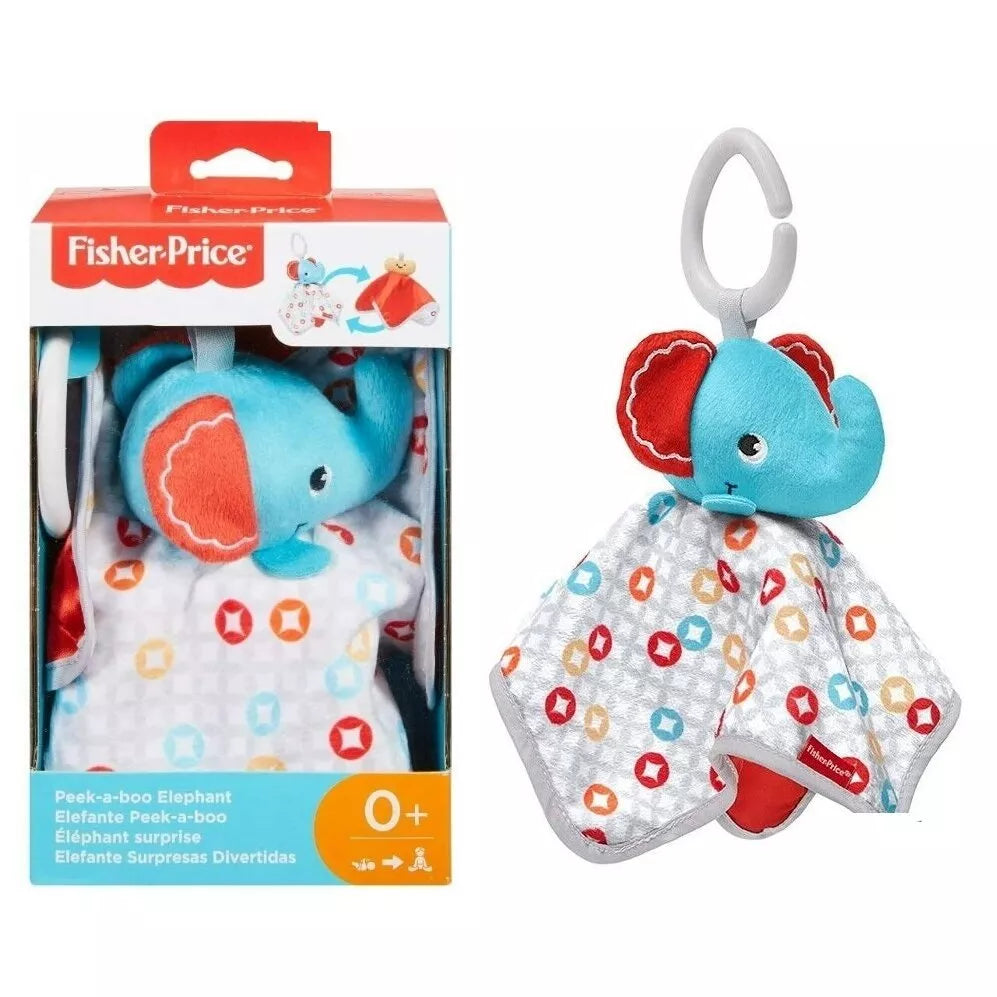 Minkštas pakabinamas žaislas Fisher Price Peek A Boo ELEPHANT GFC28