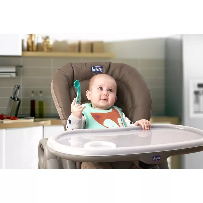 Mokomasis lenktas šaukštelis Chicco BABY'S FIRST SPOON