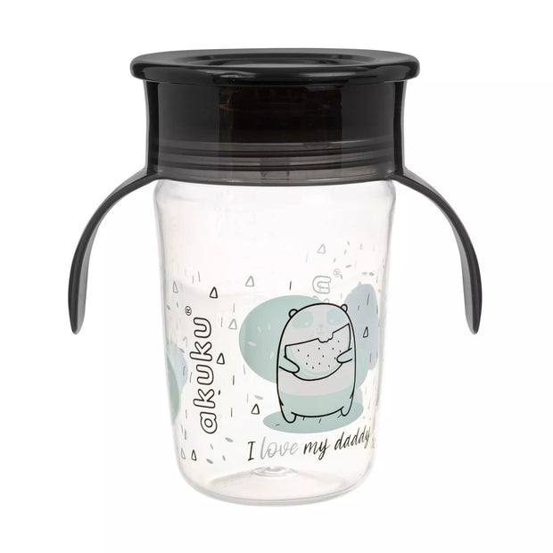 Mokomasis neišsiliejantis puodelis 360° Akuku A0671