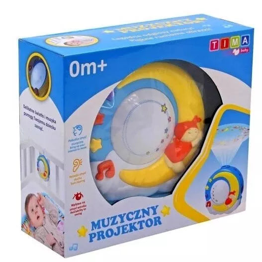 Muzikinis naktinis šviestuvas-projektorius MOON