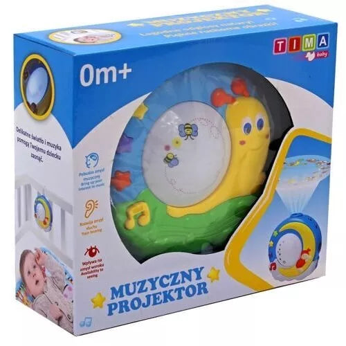 Muzikinis naktinis šviestuvas-projektorius SNAIL