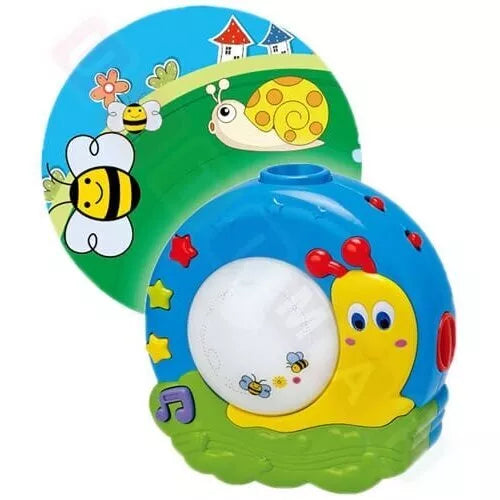 Muzikinis naktinis šviestuvas-projektorius SNAIL