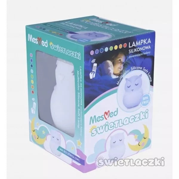 Naktinė silikoninė lempa OWL