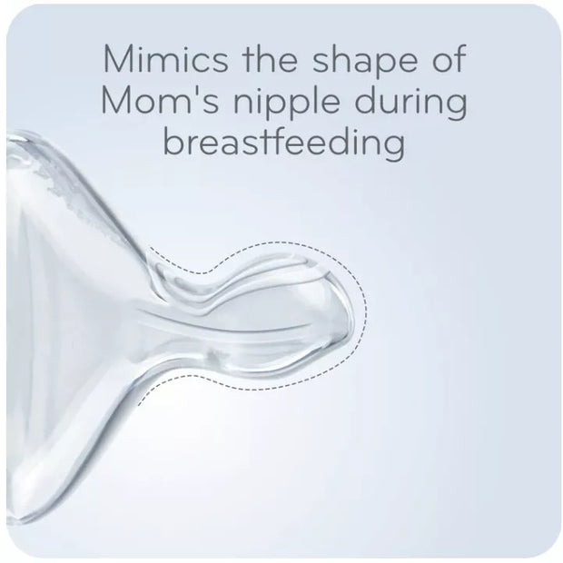 NUK buteliukas stiklinis First Choice+, 240 ml, 0-6