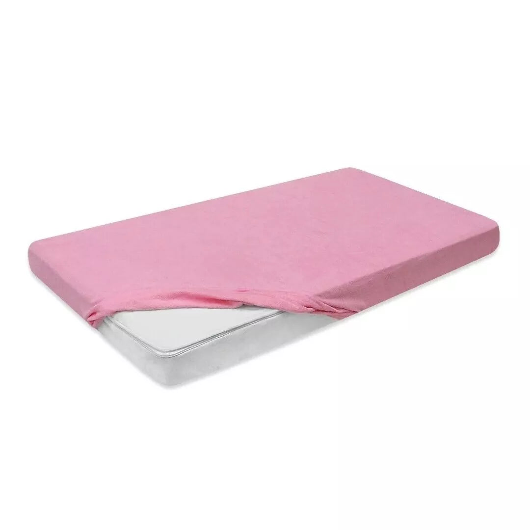 Paklodė JERSEY neperšlampama su guma 60Pink