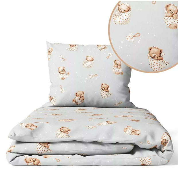 Pataliukai 6 dalių Ankras TEDDY BEARS IN BLANKETS Grey