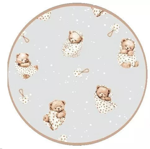 Pataliukai 6 dalių Ankras TEDDY BEARS IN BLANKETS Grey