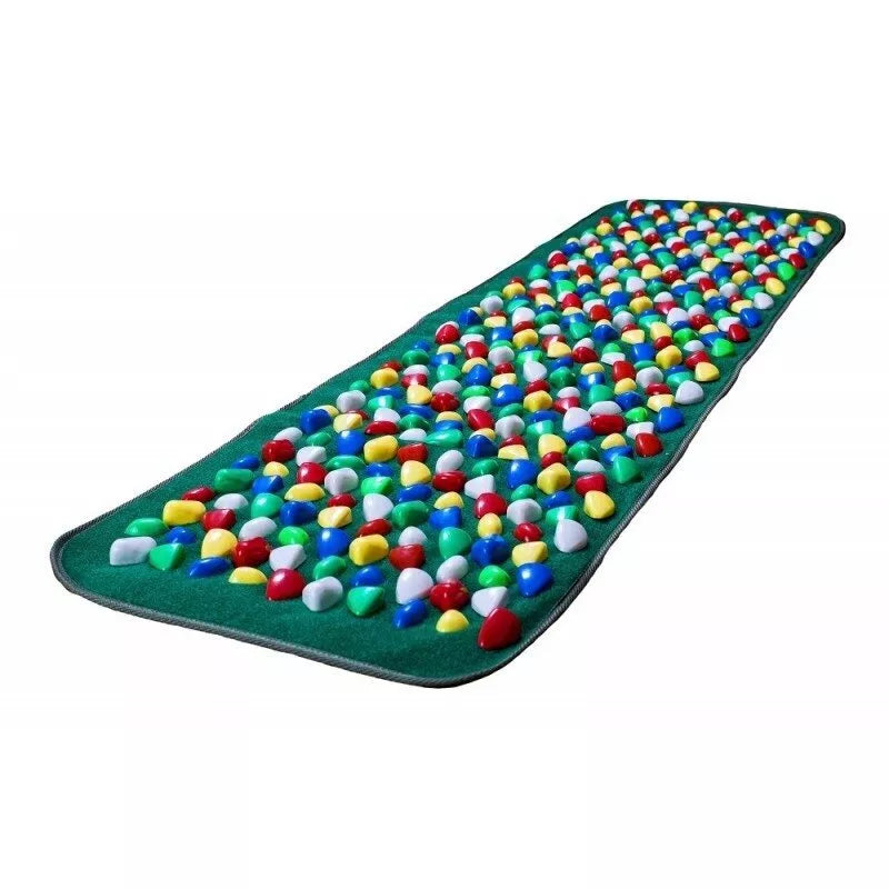 Pėdų masažo kilimėlis su plastikiniais „akmenukais“