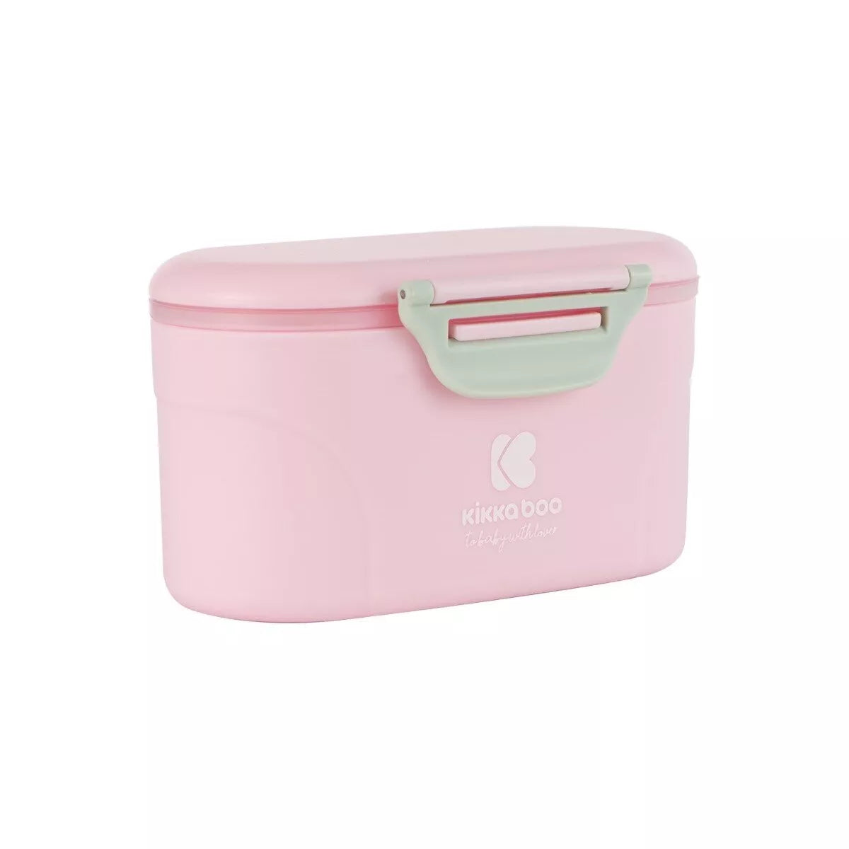 Pieno miltelių indas su dozavimo šaukšteliu, 130g, Pink