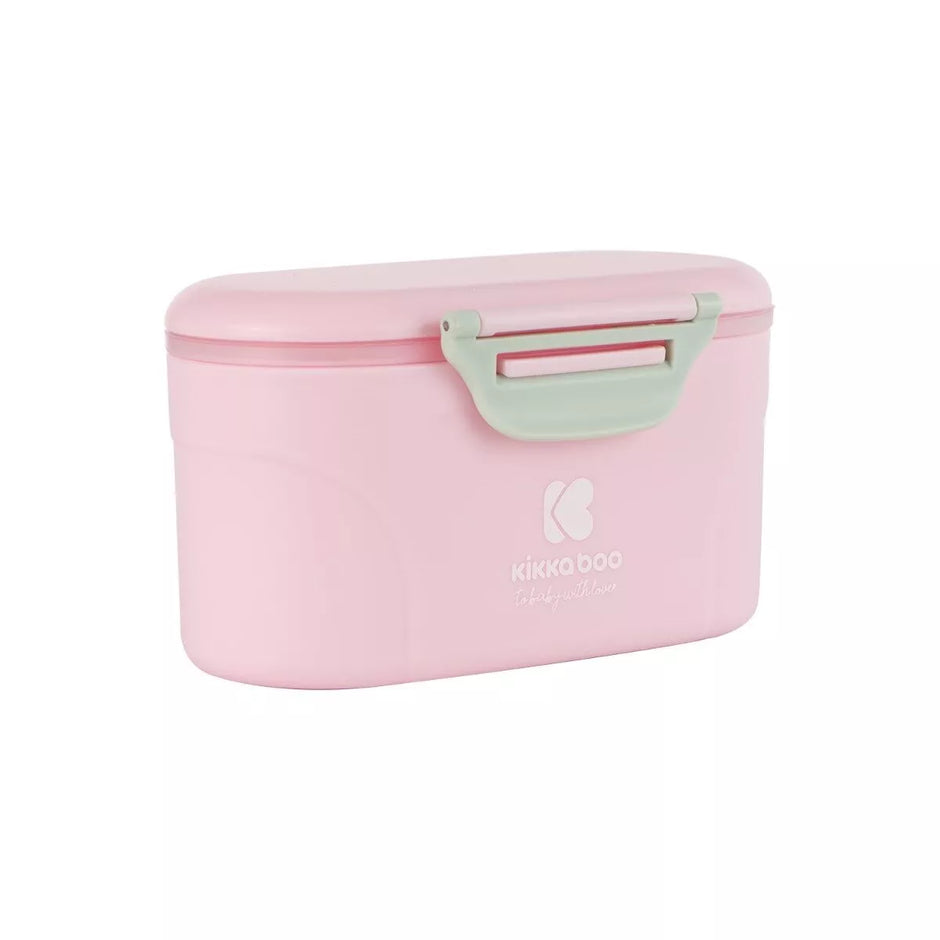 Pieno miltelių indas su dozavimo šaukšteliu, 130g, Pink