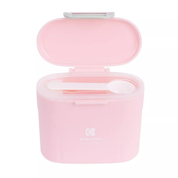 Pieno miltelių indas su dozavimo šaukšteliu, 160g, Pink