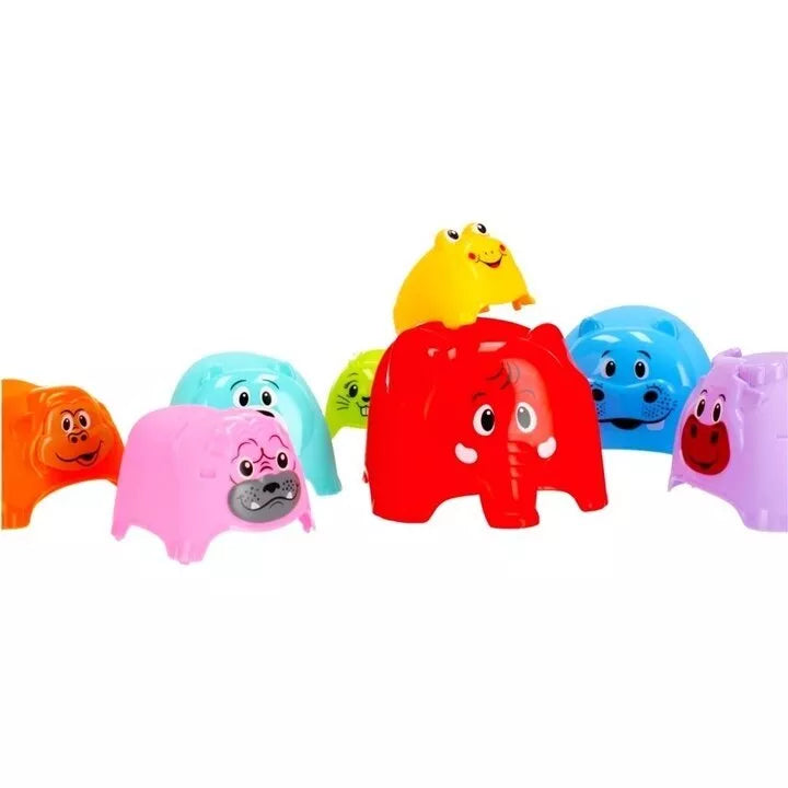 Piramidė dėlionė BamBam Puodelių rinkinys ANIMALS