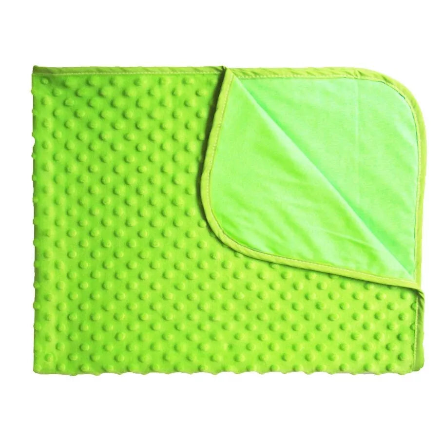 Pledas dvipusis DuetBaby MINKY+CORAL 80x90 cm Green
