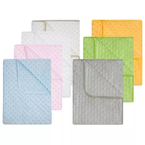 Pledas dvipusis DuetBaby MINKY+MINKY 80x90 cm Yellow