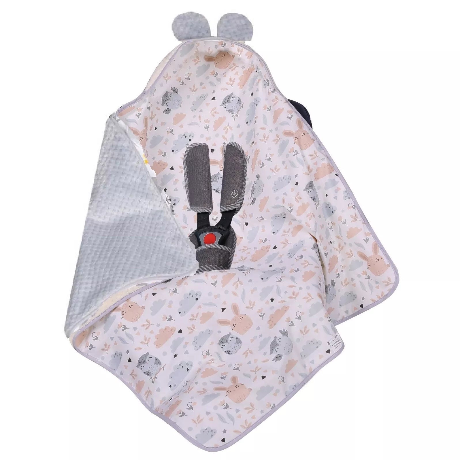 Pledukas autokėdutei DuetBaby  599 Grey