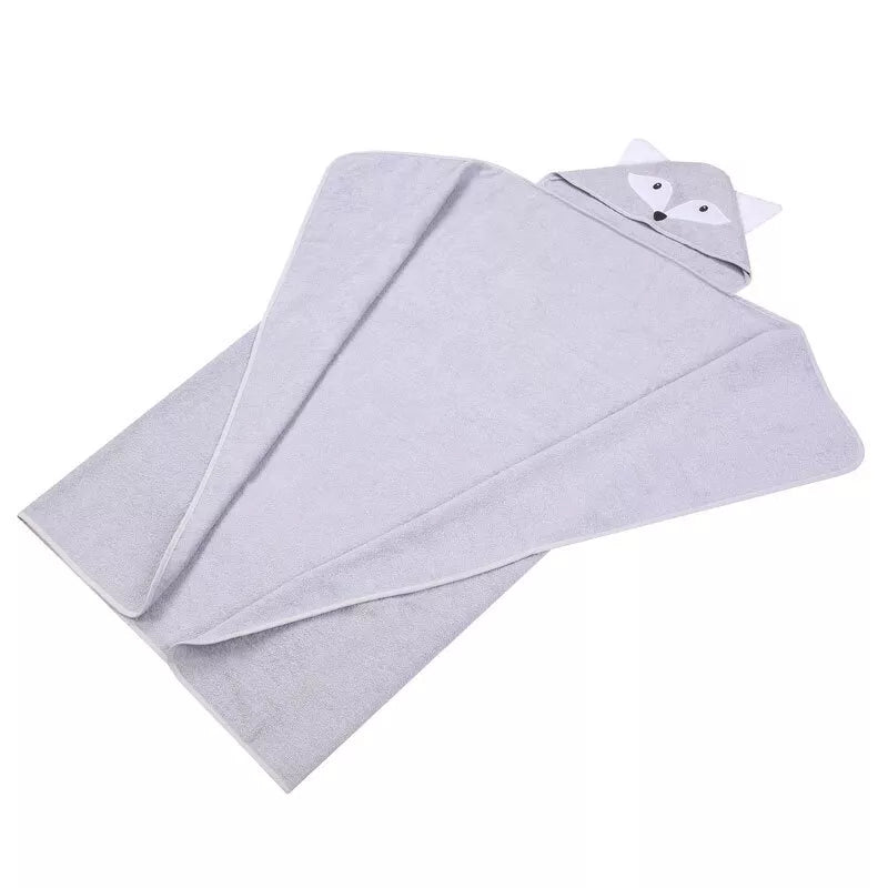 Rankšluostis kūdikiui 3D su gobtuvu ANIMAL-Fox