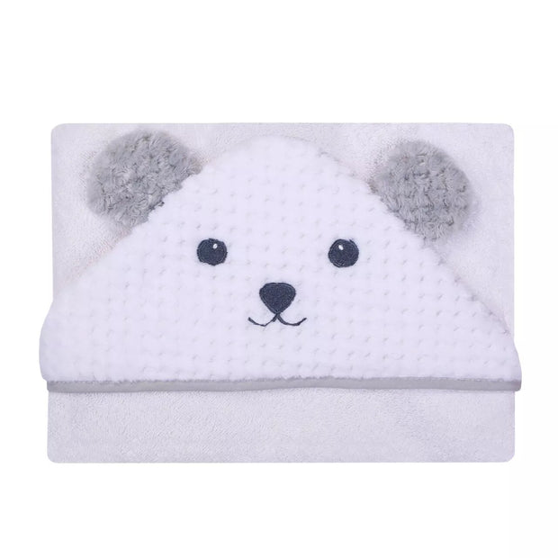 Rankšluostis kūdikiui 3D su gobtuvu ANIMAL-MOUSE