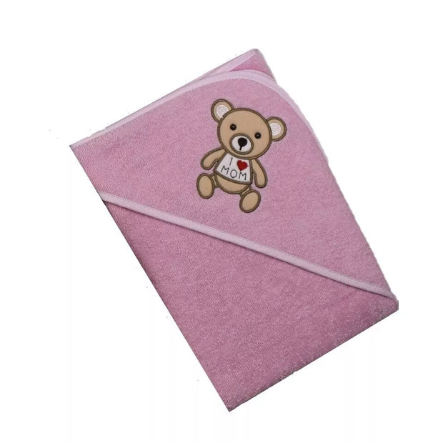 Rankšluostis kūdikiui su gobtuvu BEAR