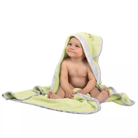 Rankšluostis kūdikiui su gobtuvu Duet Baby Grey