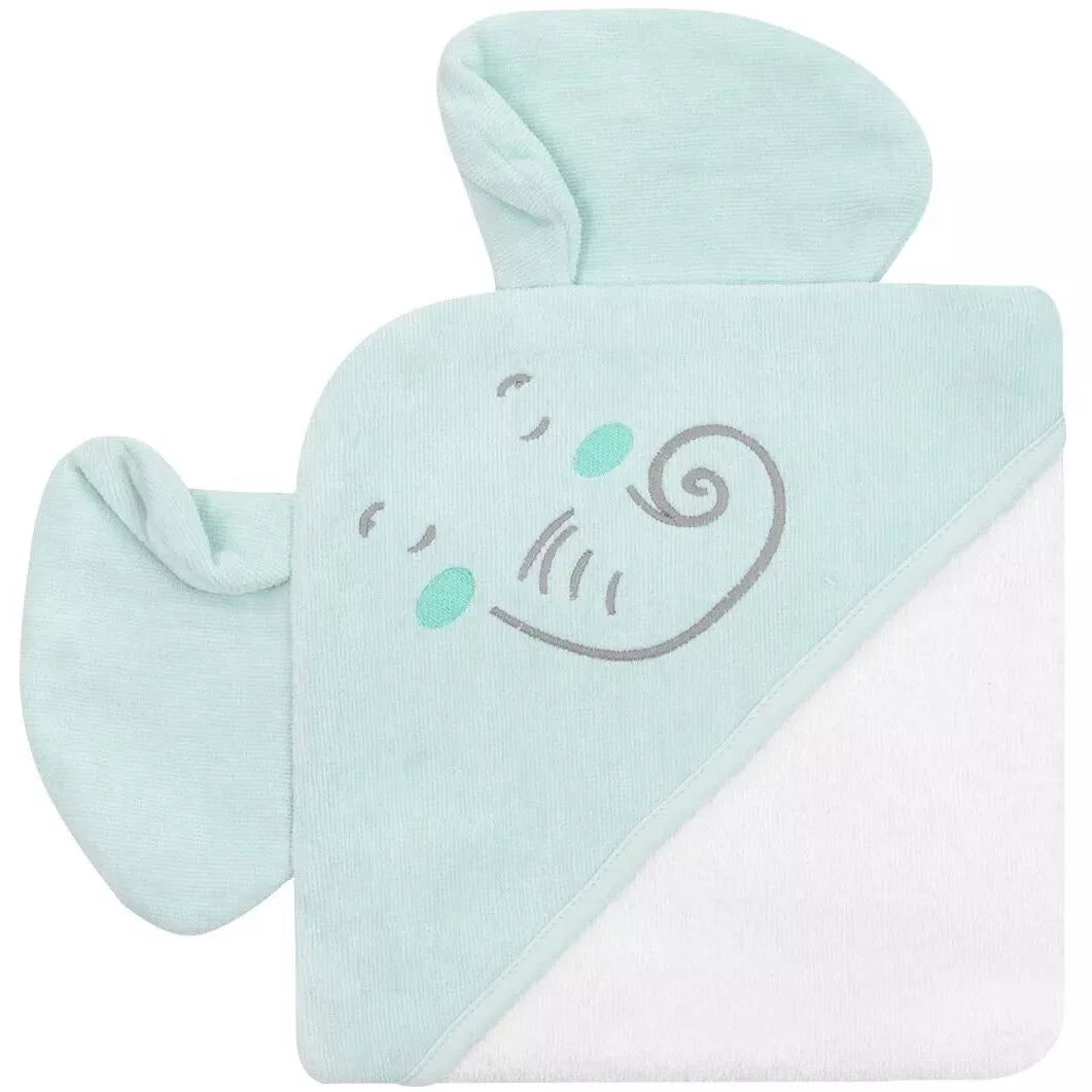 Rankšluostis kūdikiui su gobtuvu ELEPHANT TIME