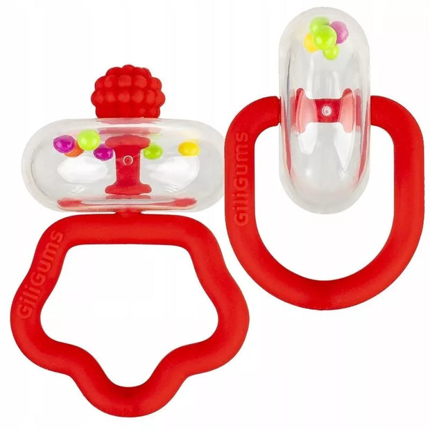 Rinkinis Silikoninių Kramtukų su barškučiais GiliGums RATTLING Set