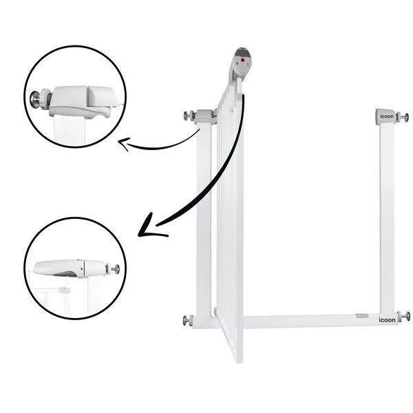 Apsauginiai varteliai ICOON 76-104 cm, White