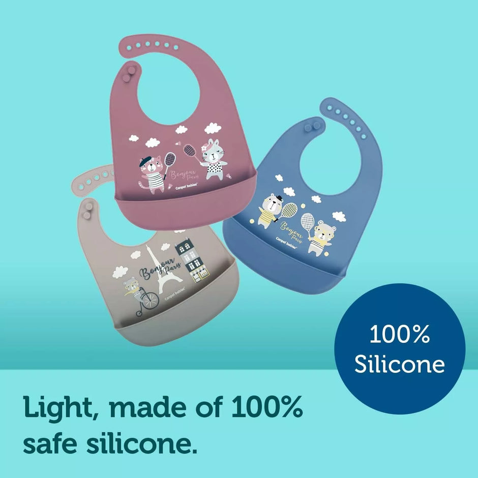 Seilinukas silikoninis Canpol BONJOUR PARIS 74/027 Grey