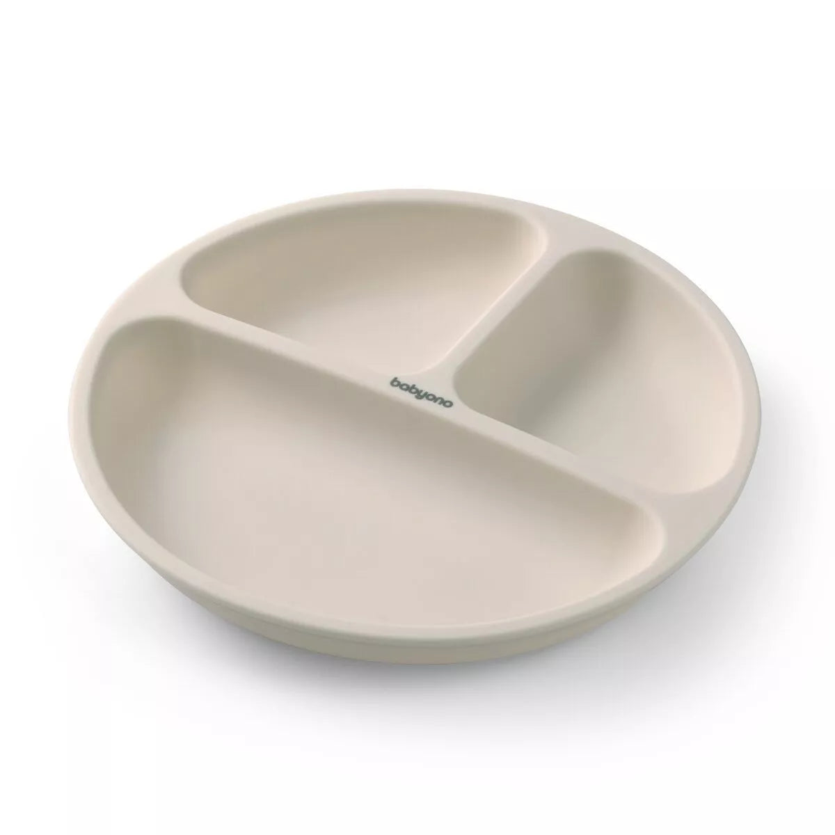 Silikoninė lėkštė su siurbtuku ir skyriais BabyOno 1482/04