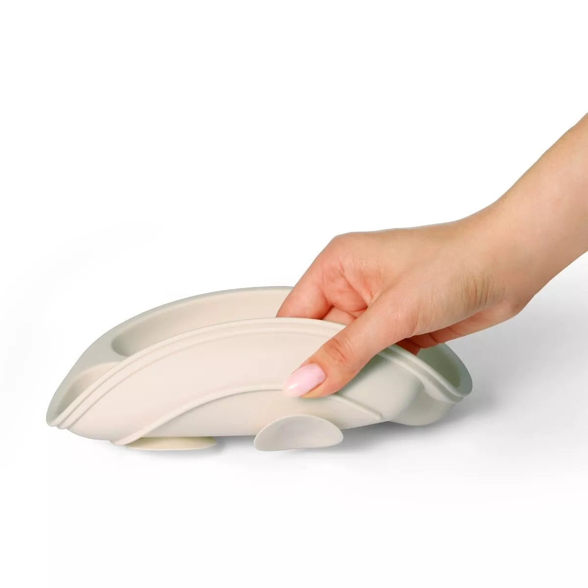 Silikoninė lėkštė su siurbtuku ir skyriais BabyOno 1482/04