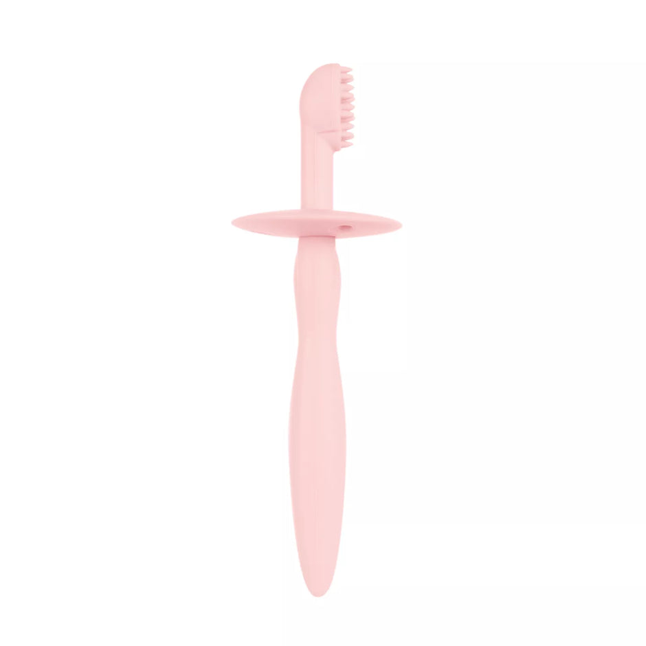 Silikoninis dantų šepetėlis su kramtuku ir skydeliu Canpol 51/500