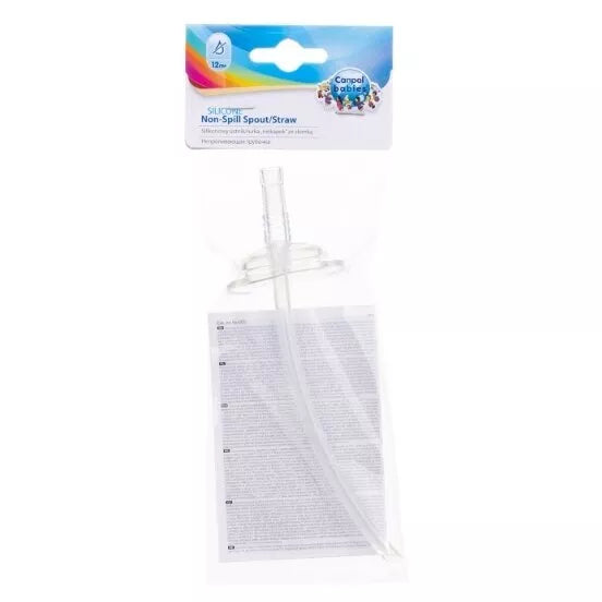 Silikoninis šiaudelis su antgaliu Canpol 56/005