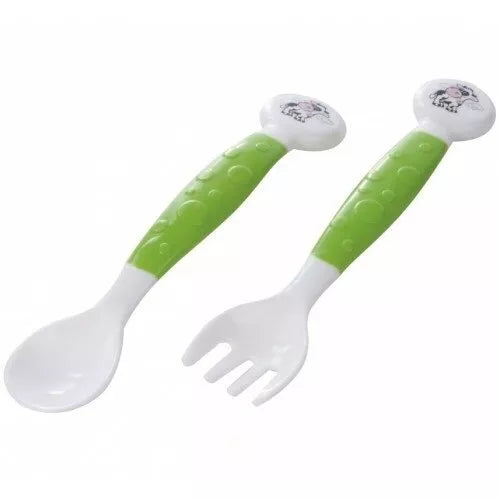 Lankstūs vaikiški stalo įrankiai Canpol 56/580 Green