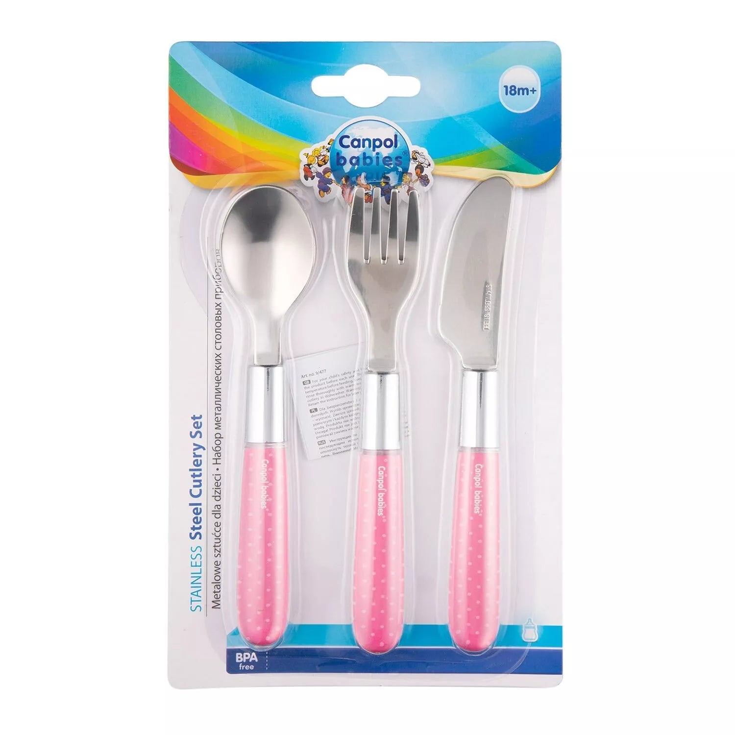 Stalo įrankių rinkinys Canpol 9/477 Pink