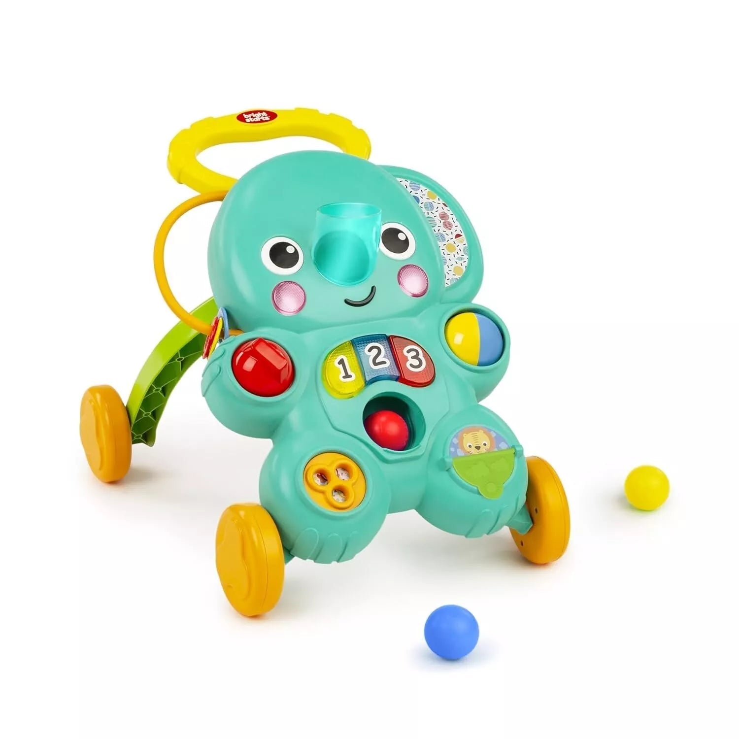 Stumdukas Bright Starts Stroll 'n Roll 2in1 Ball Push Walker ELEPHANT
